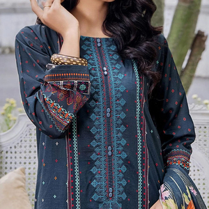 Venta al por mayor de calidad superior 2025 último diseño de las señoras de verano Shalwar Kameez Diseña tu propio vestido de algodón de césped Maxi - Product Image 3