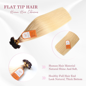 Venta al por mayor 100% mejor calidad más alto grado doble dibujado crudo vietnamita virgen extensiones de cabello punta plana - Product Image 1