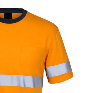 Veste haute visibilité T-shirt de travail réfléchissant Vêtements de construction Vêtements de travail T-shirt de travail haute visibilité - Product Image 4