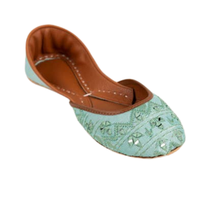 2024 zapatos Khussa para mujer punta cerrada Khussa cómodo ligero plano Casual y ropa de fiesta tendencia de moda transpirable para adultos - Product Image 5