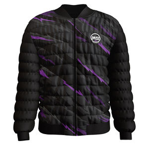 แจ็กเก็ตปลาปักเป้าสำหรับผู้ชายเสื้อแจ็คเก็ตฤดูหนาวพิมพ์ลายแบบฟองสำหรับผู้ชายมีกระเป๋าออกแบบโลโก้ได้ตามต้องการ - Product Image 5