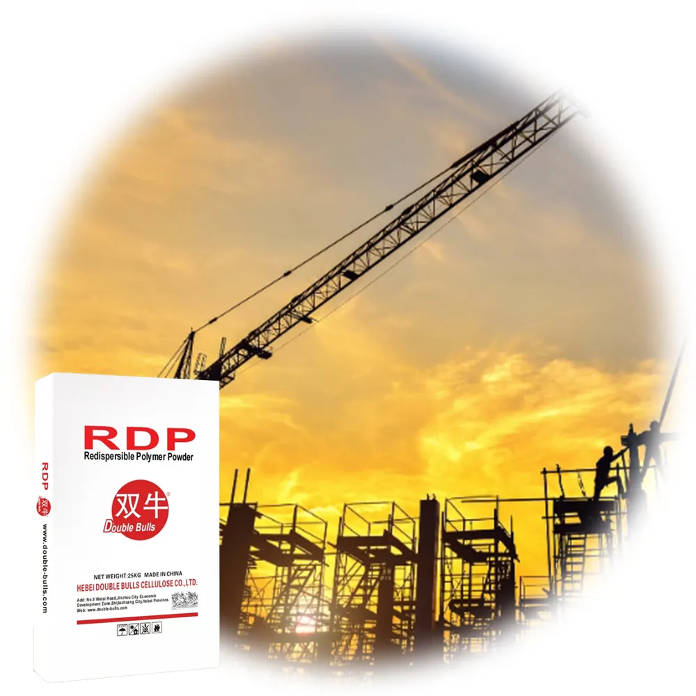 ผงโพลีเมอร์ Rdp reperidible Ethyl สำหรับซีเมนต์จากกระเบื้องกาวสารเคมีเสริมความข้นดีเยี่ยม