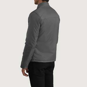 Chaqueta Ligera Elliot Grey, Estilo Vintage Informal, con Capucha, Cierre de Cremallera Impermeable, Patrón Bordado, Tallas XS a 6XL, Primavera/Otoño - Product Image 5