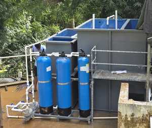 Solution écologique modulaire compacte de station d'épuration des eaux usées de 10 KLD pour les machines commerciales de traitement de l'eau d'auberge - Product Image 1