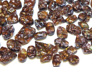 ดรูซี่ทรงหลังเบี้ยหินโมราไฟเม็กซิกันแบบหลวมสำหรับทำเครื่องประดับหินดรูซี่สโตนความสว่างสูงจากธรรมชาติ - Product Image 2