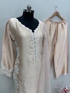 ชุดสูท Georgette kurta ขนาดใหญ่มีดีไซน์ใหม่ - Product Image 4