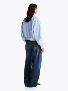 Veste universitaire unisexe de style baseball, corps en laine, manches en simili cuir, broderie personnalisée pour équipe sportive, nom personnalisé de l'équipe - Product Image 4