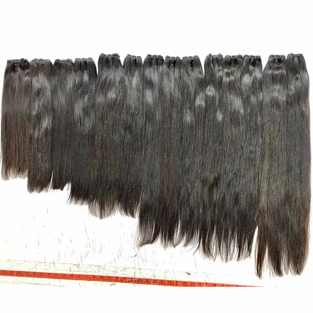 RAW DEEP WAVY HAIR 100% VIRGIN INDIAN REMY TEMPLE HAIR MACHINE DOUBLE WEFT BUNDLES MACHINE DOUBLE WEFT BUNDLES