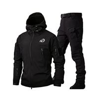 Ensemble uniforme tactique sur mesure haute qualité, coupe-vent, softshell, veste zippée intégrale, plusieurs poches utilitaires, pour agents de sécurité - Vente chaude