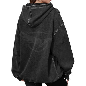 Design personnalisé Pull de haute qualité Sweats à capuche délavés à l'acide Vêtements décontractés Sweats à capuche délavés à l'acide de grande taille pour la vente en ligne - Product Image 3