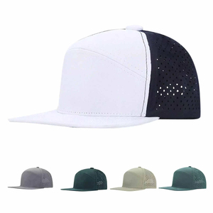 Unisex 6-Panel Snapback <b>Cap</b> Dot Solid Color Mesh Breathable Waterproof Adjustable Fit Casual Baseball Hat Spring Summer Wear - Product Image 1