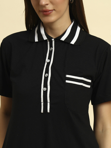 Camisón Elegante de Encaje Victoriano 100% Algodón para Mujer, Mangas Cortas, Largo Completo, Tela Transpirable, Diseño Estampado en el Cuello - Product Image 5