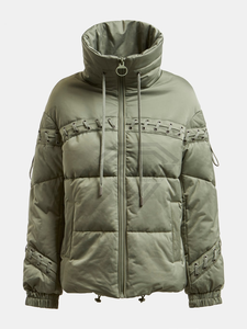 Veste matelassée ultra chaude pour femme, rembourrage moyen, doudoune d'hiver, vêtement d'extérieur matelassé doux pour les voyages en plein air, doudoune - Product Image 2