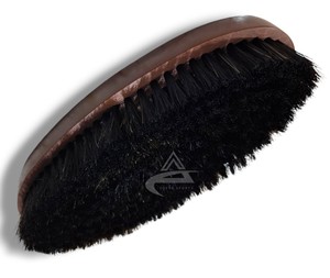 Cepillo de limpieza de cara y cuerpo de caballo de madera grande de alta calidad Cerdas naturales suaves personalizables para el cuidado El mejor cepillo de caballo - Product Image 2