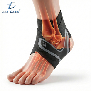 Adjustable Sports Compression <b>Ankle</b> <b>Support</b> Spandex and Nylon Stabilizer Protective <b>Ankle</b> Sleeve for Various Sports - Product Image 1