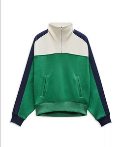 เสื้อฮู้ดมีซิปครึ่งตัวของผู้หญิงเสื้อฮู้ดมีซิปแบบสวมหัวซิปครึ่งตัวแบบทันสมัยสำหรับฤดูหนาว - Product Image 3