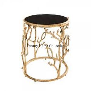 Mesa auxiliar de metal de diseño admirable de Calidad exclusiva, aspecto atractivo de color dorado con personalización disponible a bajo precio - Product Image 4