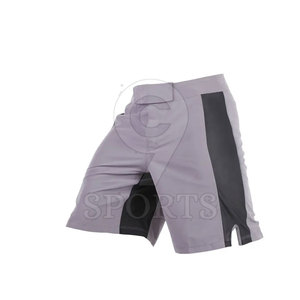 MMA Training Gear Shorts pour hommes No Gi Grappling Style décontracté Ceinture élastique pour fermeture velcro Motif solide OEM direct - Product Image 4