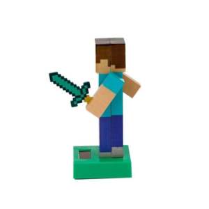 Figurine animée Wobbly de Steve Solar Pal pour Minecraft – Produit dérivé - Product Image 4
