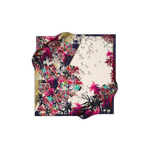 Pierre Cardin Floral Crepe <b>Satin</b> <b>Scarf</b> 90x90-Headpiece & Neckerchief - Product Image 1