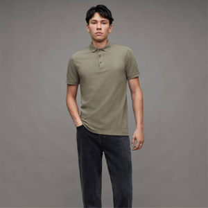 Vente en gros de t-shirts polo personnalisés unisexe motif uni 100% coton anti-rides t-shirts vierges à manches courtes grande taille pour hommes - Product Image 2