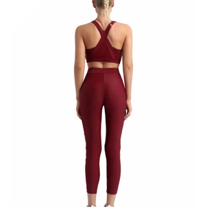 Conjunto de Yoga Deportivo para Mujer 2025, Suave, de Secado Rápido, Transpirable, Cintura Elástica Personalizada, Conjunto de Yoga Personalizado para Venta en Línea - Product Image 2