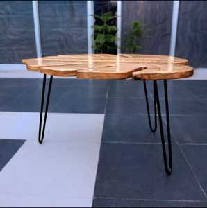 โต๊ะกาแฟไม้คุณภาพสูง สไตล์โมเดิร์นยุคกลาง ขายดี เหมาะสำหรับห้องนั่งเล่น ร้านอาหาร ใช้ได้ทุกฤดู ผลิตในอินเดีย - Product Image 3