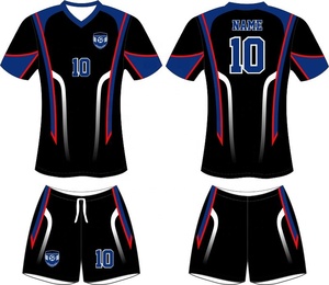 Maillot de football professionnel pour homme, col en V, 100 % polyester respirant, personnalisé, de haute qualité, uni, pour club de football - Product Image 4