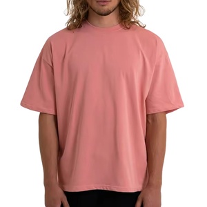 Camisetas básicas extragrandes para hombre, diseño de corte relajado, tela suave y transpirable para uso diario, ropa informal y estilo sencillo. - Product Image 1