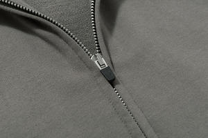 Sweat-shirt à capuche sport hip-hop tendance personnalisé, manches amples avec fermeture éclair, sweat-shirt pour homme en coton lourd, sweat-shirt décontracté - Product Image 3