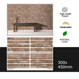 Carrelage d'élévation 300x450mm Carrelage mural numérique en céramique haute profondeur Design décoratif élégant pour les carreaux muraux de la maison et de la salle de bain - Product Image 4