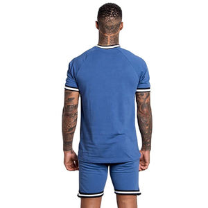 Venta al por mayor de algodón Twin Set Shorts y camiseta Twin Set con su propio diseño para los hombres al por mayor Streetwear Casual Twin Sets Hombres - Product Image 2