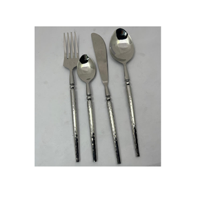 ช้อนสแตนเลสแบบคลาสสิกช้อนส้อมเครื่องเงินแบบแข็ง - Product Image 5