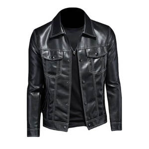 Chaqueta de cuero para hombre personalizada de calidad más popular, chaqueta de cuero para moto de alta calidad hecha en Pakistán para hombre - Product Image 2