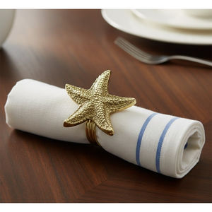 Anneau de serviette flocon de neige de Noël doré, boucle de serviette pour décoration de table de fête, support pour dîner de mariage en promotion - Product Image 6