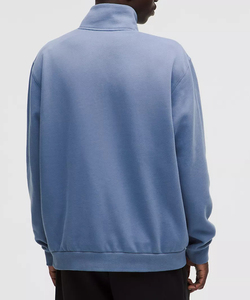 Sweat-shirt pour homme à col rond et fermeture éclair sur le devant, coupe moderne et premium, respirant, essentiel, chaud, tendance et confortable - Product Image 2