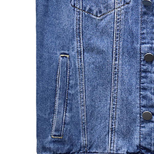 Gilet en toile denim pour homme, best-seller, décontracté, logo personnalisé, haute qualité, veste sans manches tendance - Product Image 6