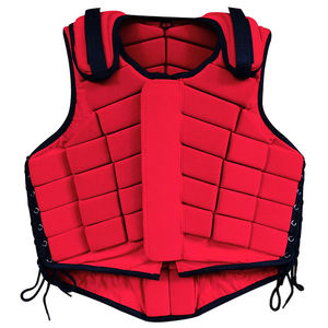 Chaleco de Seguridad para Montar a Caballo con Cremallera Delantera, Protector Corporal Ecuestre, Ligero, Transpirable, Resistente a Impactos, Ajuste Cómodo, Acolchado - Product Image 1