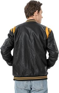 Chaquetas de Cuero con Cuello Alto y Cierre, Chaqueta Casual para Hombre, Invierno, Tallas Pequeñas hasta 8XL, Estilo Urbano - Product Image 2