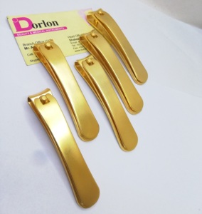 Cortaúñas chapado en oro grande de primera calidad herramienta de manicura de belleza instantánea para dedos - Product Image 4