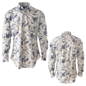 Camisa Formal de Algodón de Lujo para Hombre, Transpirable, Ecológica, de Sarga, Corte Clásico, para Oficina, con Botones y Bolsillo - Product Image 1
