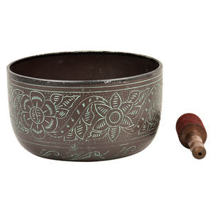 Bol chantant tibétain au Design personnalisé pour le Yoga et la méditation, son, guérison et Chakra, bols chantants fabriqués à la main en inde - Product Image 3