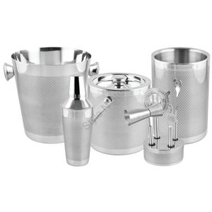 Premium 5-Piece <b>Bar</b> Set Stainless Steel with Stylish Classic Design and <b>Outside</b> Etching Durable Metal Accessory - Product Image 1