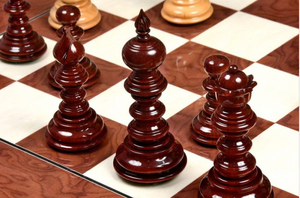 Piezas de Ajedrez de madera hechas a mano de la serie Savano de lujo de 4,3 pulgadas y juego de ajedrez para juego profesional - Product Image 6