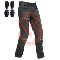 Pantalones de Motociclismo Cargo con Protección Certificación CE Protección Corporal Pantalones de Motociclismo de Mezclilla Tela Resistente a las Llamas