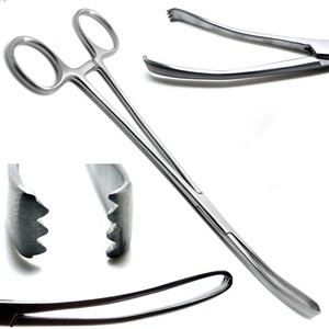 Juego de Pinzas Vulsellum de Acero Inoxidable de Alta Calidad, 9 Pulgadas, 4x3 Dientes, Instrumentos Quirúrgicos Uterinos Teale, Paquete de 10 - Product Image 1