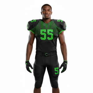 OEM Team Logo Custom Sublimation Printed Breathable Quick Dry Polyester <b>Mesh</b> <b>Short</b> Vintage Teenagers Men's American Football - Product Image 1