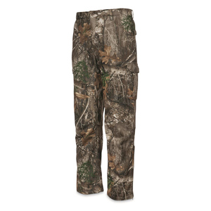 Pantalon d'extérieur pour hommes corpulents, ventilé, doublé polaire, avec poches cargo en polyester, pour la randonnée et la chasse, motif camouflage - Product Image 3