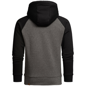 Sweat à capuche de luxe numérique personnalisé pour homme, coupe régulière, 100 % coton épais, bicolore, respirant et à séchage rapide pour l'hiver - Product Image 2