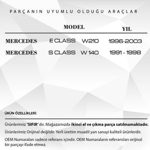 ปุ่มแผงช่องแอร์สำหรับ W140คลาส Mercedes S - Product Image 2